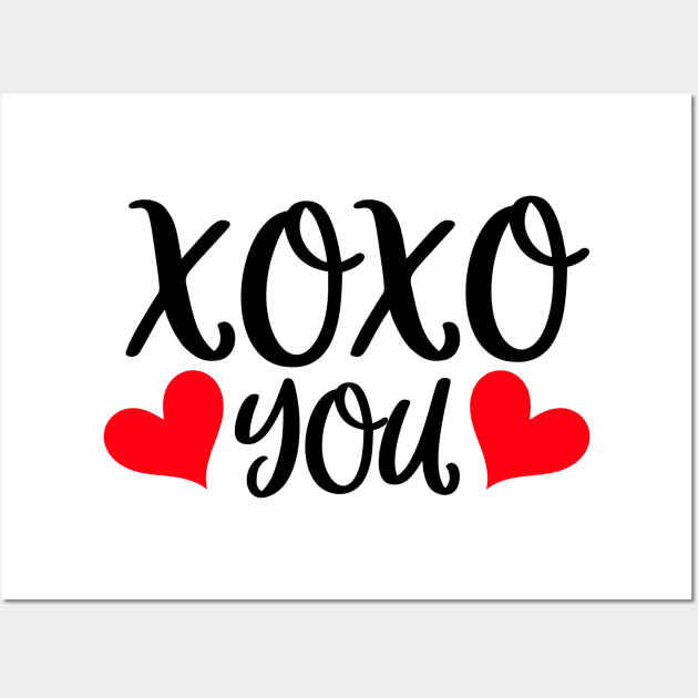 XOXO You Wall Art by Coral Graphics